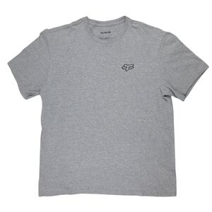 Fox Men's Heather Grey Logo Crew Neck T-Shirt Size XL